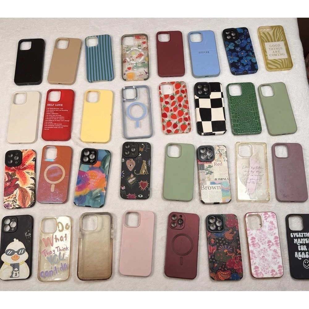 13ProMax IPhone Case Lot 32x For Apple Plastic Multicolor Fitted Covers